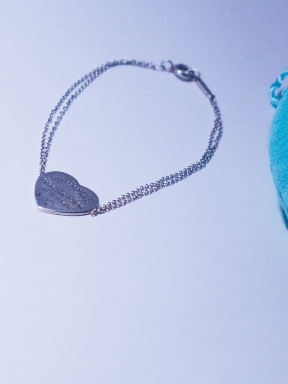 Tiffany & Co. Heart Tag Double Chain Bracelet - Picture 2 of 7